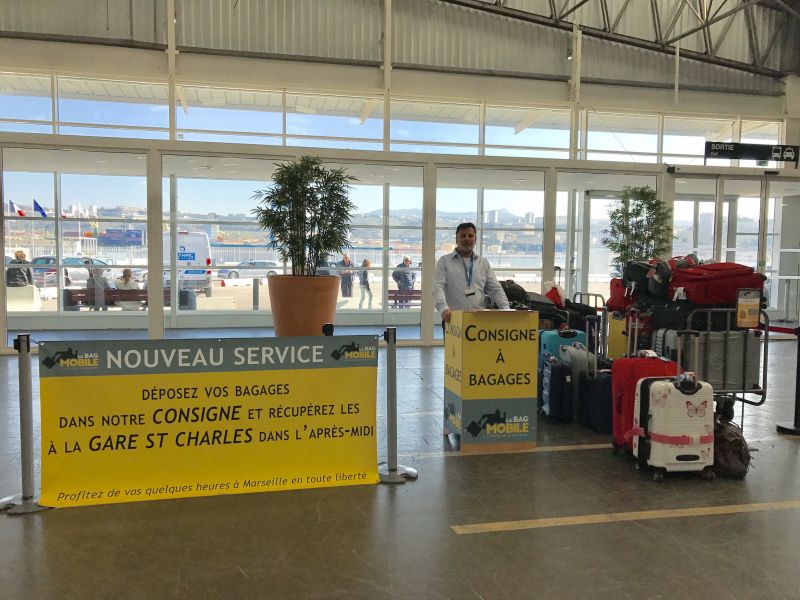 Course de taxi et Consigne à bagages Marseille